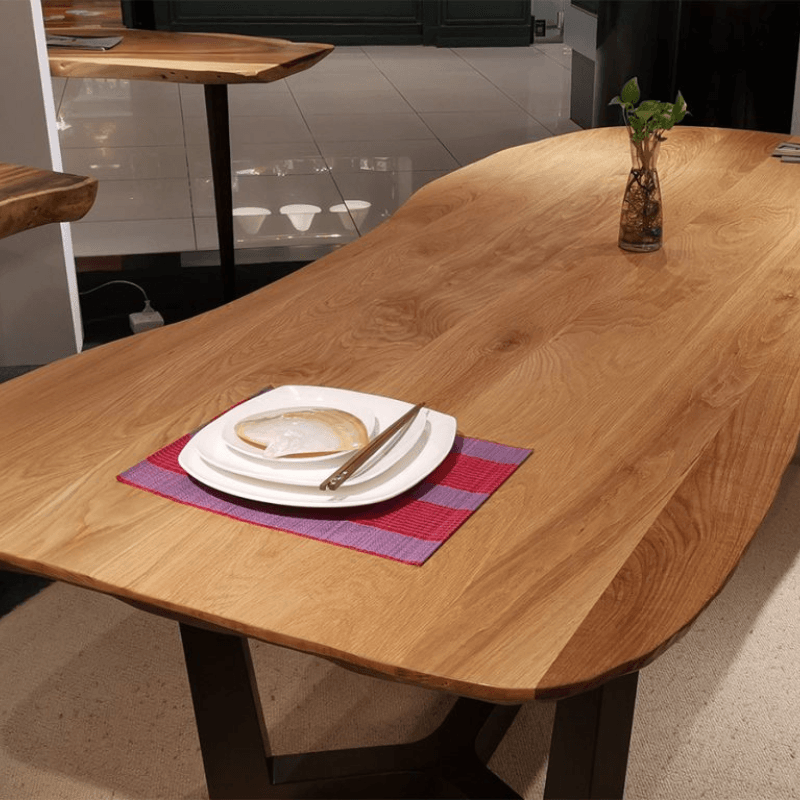 Custom-made wooden tables